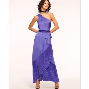Ramy Brook Nicola One-Shoulder Purple Dress XXL NWT$525 MSRP